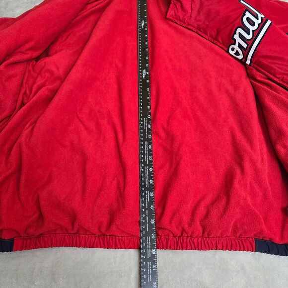 Majestic Washington Nationals Jacket Men's 2XL Red Full Zip Therma Base Coat - Picture 7 of 10